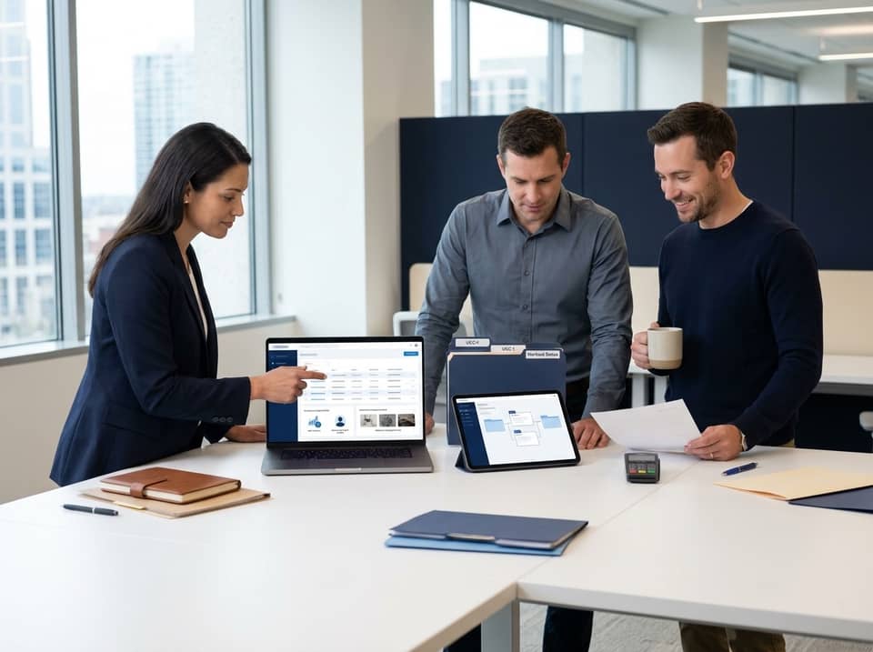 MCA and commercial debt seller reviewing merchant receivables